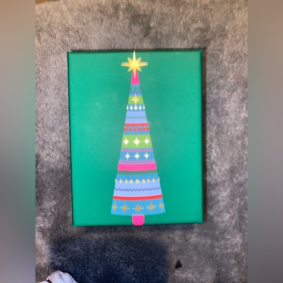 BNIB Piper K Silver Snowflake Drop Earrings with Glass Stones $45 - Picture 4 of 4